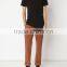 Black cotton classic uniform polo shirt for men