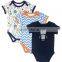 Printed summer wear short sleeve pattern custom made infant cotton smocked infant baby clothes wholesale price