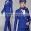 Juqian Custom Hot Fashion Short Sleeve Blue Formal Airline Stewardess Uniform for Women Wholesale