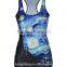 Top Fashion Women's Sublimation Printed Sleeveless T Shirt Vest Tank Tops Sports Clothes