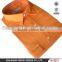 2016 men's organge linen shirt with two chest pockets