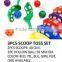 Kids outdoor toys 6pc color hollow plastic ball