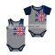 2016 summer national flag short sleeve baby boy romper