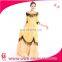 Medieval Renaissance Woman Queen Halloween Costume Yellow