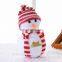 small cute christmas snowman plush pendants printing your own logo