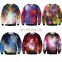 Halloween New 2017 Men Women's 3D Animal Milky Way Stars Printed Unisex Hoodies Space Galaxy Casual Sweatshirt Custom Tops