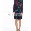 2017 Fashion Woman Styles Long Sleeve Printed Dress for Lady