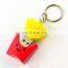 Custom 2d or 3d Rubber Soft PVC Key Holder Key Chain Keyring