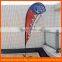 Polyester Advertising Beach Flag With Poles