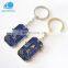 China cheap made high end metal keychain custom plain metal keyrings