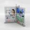 Clear 3 sides PMMA menu display plexiglass menu display stand acrylic menu card stand