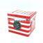 Top grade custom design printed square metal tin box with lid