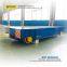 battery powered electric transfer flat cart on track used In plant transport