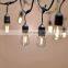 Outdoor String Lights Set E26 E27 E12 E14 S14 Edison Bulb included Waterproof Connectable LED Commercial String Light