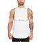 OEM logo print Muscle training Mens Drop armhole Plain cotton Tank Top