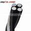 0.6/1KV overhead aluminium conductor PVC insulated ABC cable