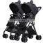 Portable multi-function aluminium frame baby twins stroller
