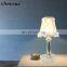 Modern creative lampshade design lamp decoration hotel metal bedroom bedside cloth cover table lamp