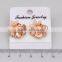 Stud Earrings High quality fashion Jewelry with best price decorated with flower with cz stone arete Pendientes para dama Mujer