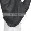 Grey Anti Cut Latex Work Nitrile Coated Gloves