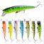 9.5cm 8g 8 colors 3D Bionic eyes Saltwater Fish Baits with Treble Hooks  Quivering Minnow Bait Fishing