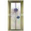 Hot sale aluminum bathroom decoration glass door Modern metal toilet door