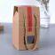 kraft paper handmade foldable gift boxes with window