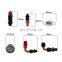 AUSO Universal Adjustable Fuel Pressure Regulator Gauge Kit with 100PSI Gauge for AN6 Hose Fitting EFI