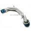 AOSU Blue Cold Air Intake System + Filter For 99-04 VW Golf Jetta 2.8 VR6 Polish