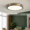 Indoor European Style Gold Brass Ceiling Light Round Modern Indoor LED Ceiling Lamp for Hotel Living Room