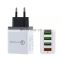 High Quality EU Standard 5v 3a 4 Port Multi-port Usb Wall Charger Smart Quick USB Charger
