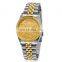 2019 TOP Custom Special Bezel Fashionable Luminous Hands Diamond Gold Luxury Watch Valentines Gift for lover