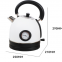 European-style 304 stainless steel electric kettle with thermometer, home cooking kettle, anti-dry cooking kettle appliances
