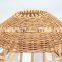 New Arrival 2023 Wicker Woven Lamp Light Shade Hot Unique Rattan Lamp Shade Hanging Pendant Light Best Wholesale