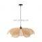 Flower Shaped Rattan LampShade Hanging Pendant Light Hottest Wicker furniture chandelier lighting garden Best Wholesale