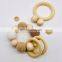 Best Price Crochet bunny rattle pattern, baby wooden rattle Handmade Kid's Toy Vietnam Supplier Cheap Wholesale