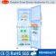 big capacity top freezer manual defrost household fridge