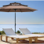 durable outdoor steel 3-layer umbrella,with tilt