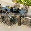 Fancy Outdoor Furniture rattan coffee table set wicker coffee table design