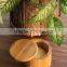 Kitchen Cylinder Gift Wooden Round Salt Box
