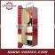 PU Leather Single Bottle Wine Box Set ,Wine Pckaging Box, Decorative Boxes Carrier and Holder,Red Color