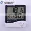 LCD Digital Thermo-hygrometer Temperature/Humidity Meter Tester with Clock