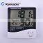 Digital Indoor Temperature and Humidity Meter with Alarm Clock Hygrometer for Room or Car