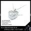 micro pave jewelry wholesale heart pendant sterling silver 9.25 jewelry meaningful pendant necklace