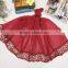 Wholesale Embroidery Lace Brim Women Ladies Plain Cotton Linen Scarf Shawl