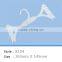 high quality 3 pack plastic clothes hanger for underwear and bra