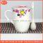 coffee mug with lid soup mug with spoon ceramic tea cup