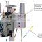 semi automatic ration animal feed bagging machine with conveyor and sewing machine
