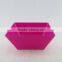 wholesale plastic 6" deep pink square shape melamine fancy bowl