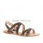 2015 European and American Style summer flat strap sandals women casual flat shoes female Roman sandal shoes